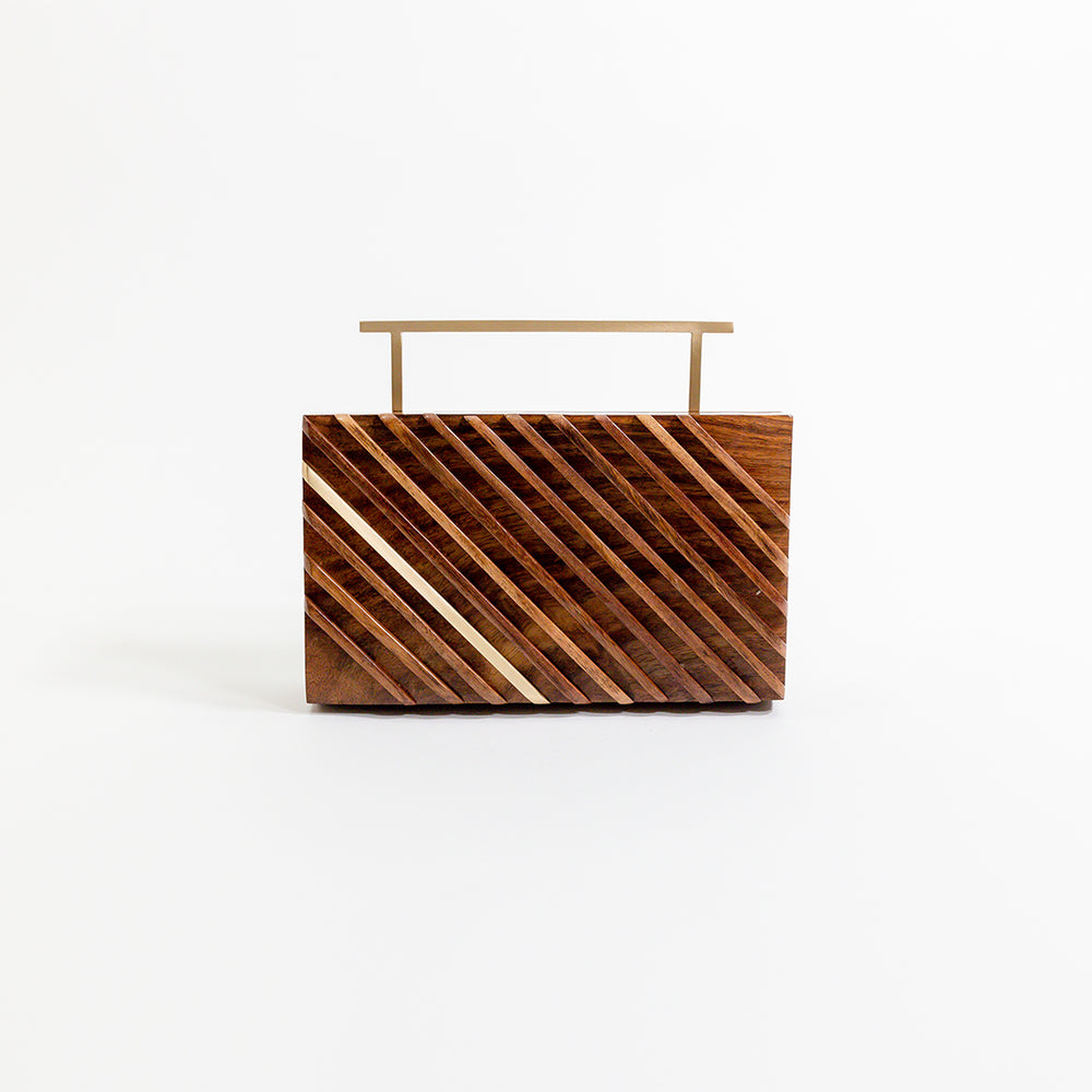 Clutch con borde reluciente