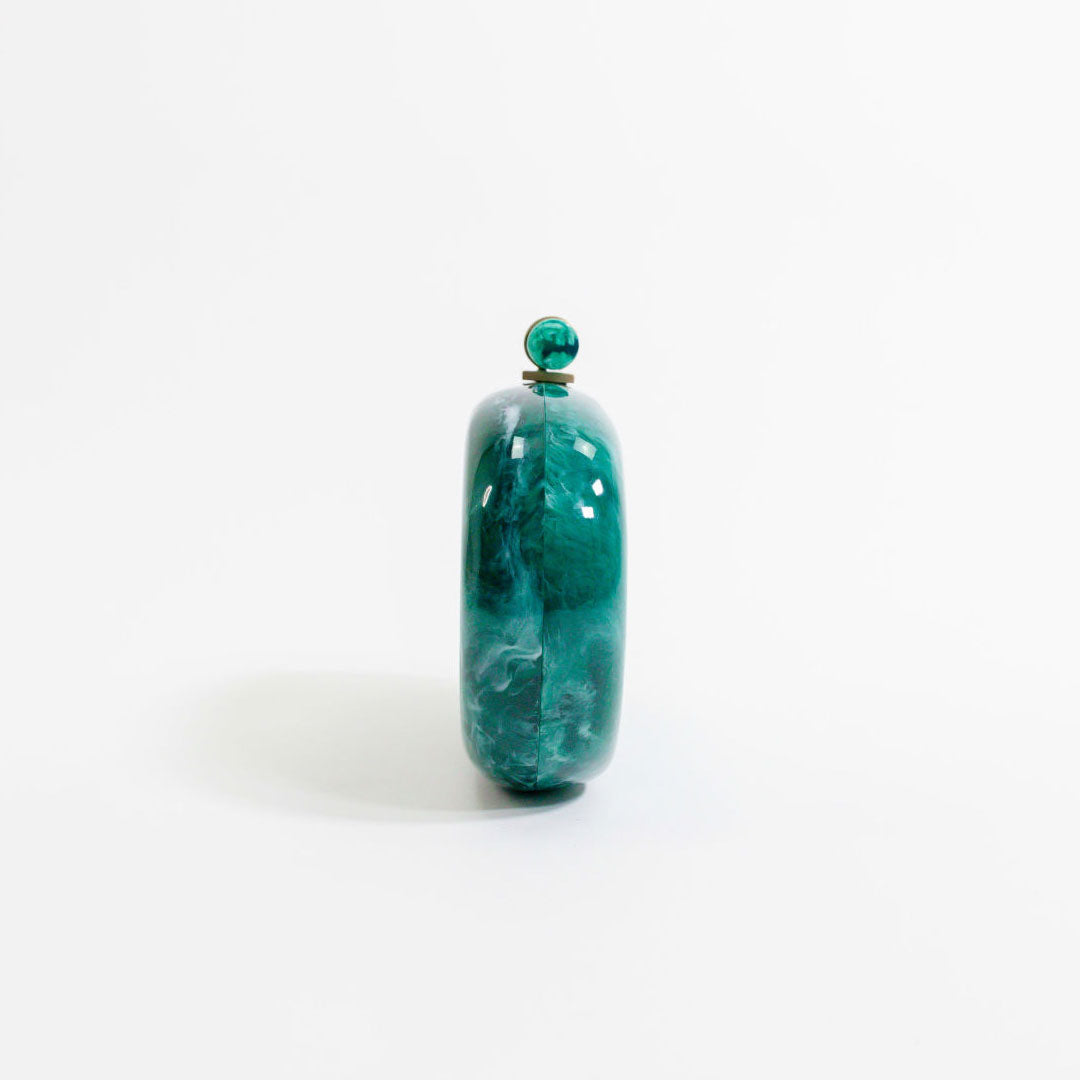 Jade Ethereal Capsule Clutch