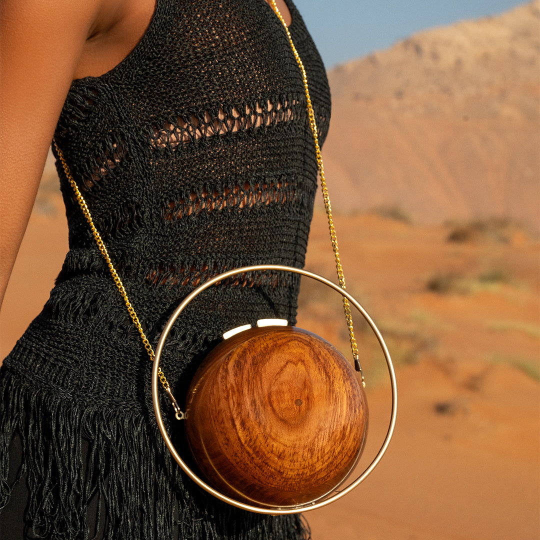 Wooden Orb Clutch