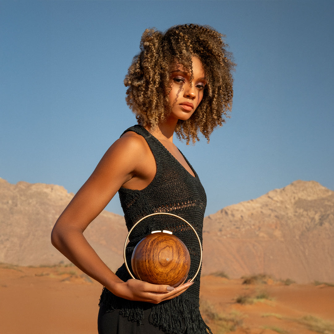 Wooden Orb Clutch