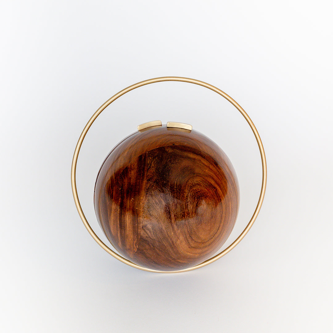 Wooden Orb Clutch