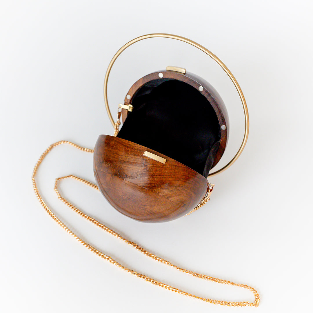 Wooden Orb Clutch