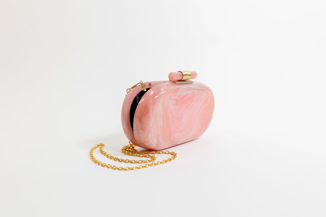 Ethereal Capsule Clutch - Peach