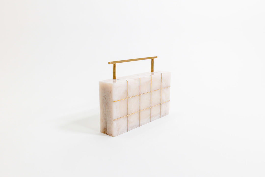 Pearl Crystalline Clutch